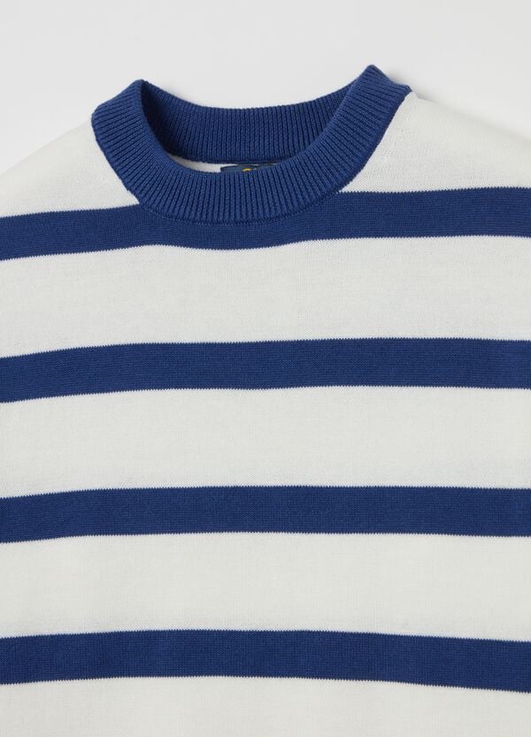 Ovs Pullover In Cotone In Fantasia A Righe