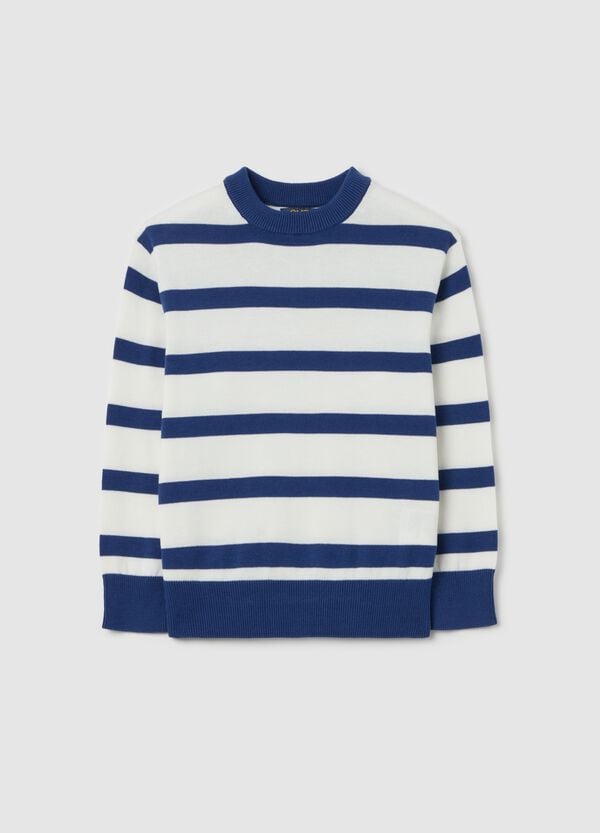 Ovs Pullover in cotone in fantasia a righe