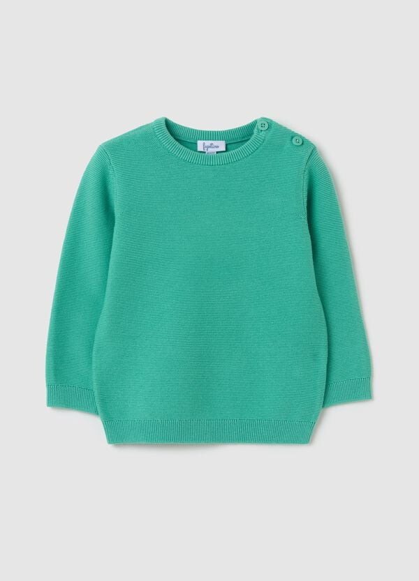 Ovs Pullover in cotone tinta unita