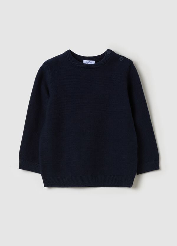 Ovs Pullover in cotone tinta unita