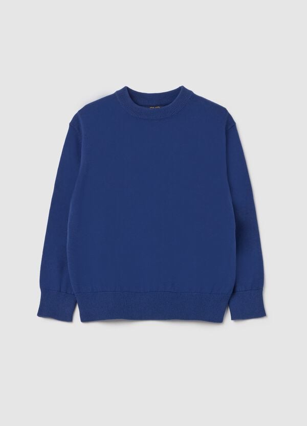 Ovs Pullover in cotone tinta unita