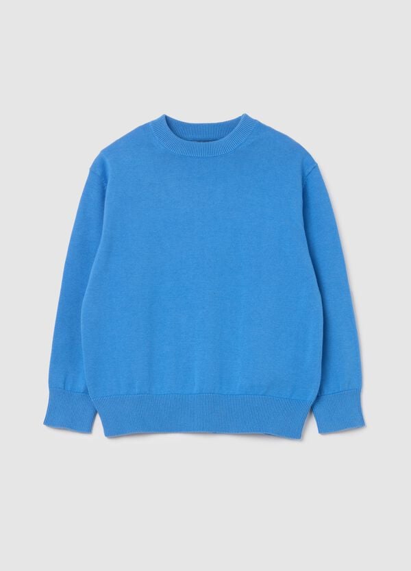Ovs Pullover in cotone tinta unita
