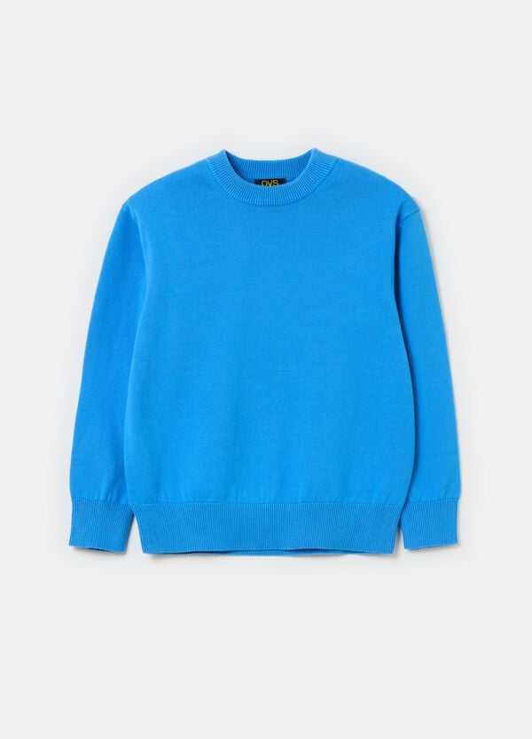 Ovs Pullover in cotone tinta unita