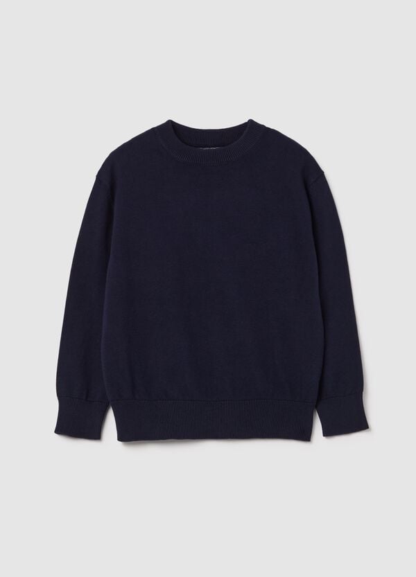 Ovs Pullover in cotone tinta unita