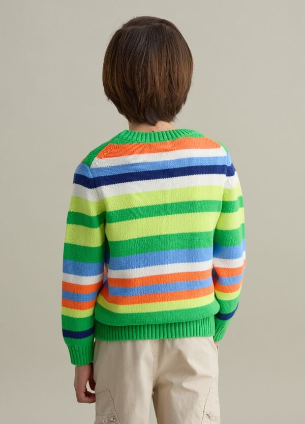 Ovs Pullover In Fantasia A Righe Multicolore