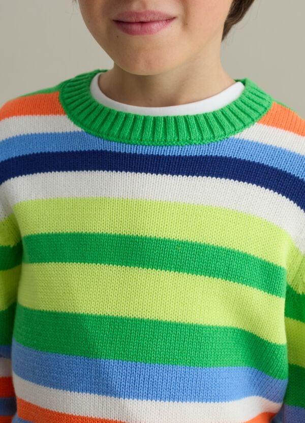 Ovs Pullover In Fantasia A Righe Multicolore