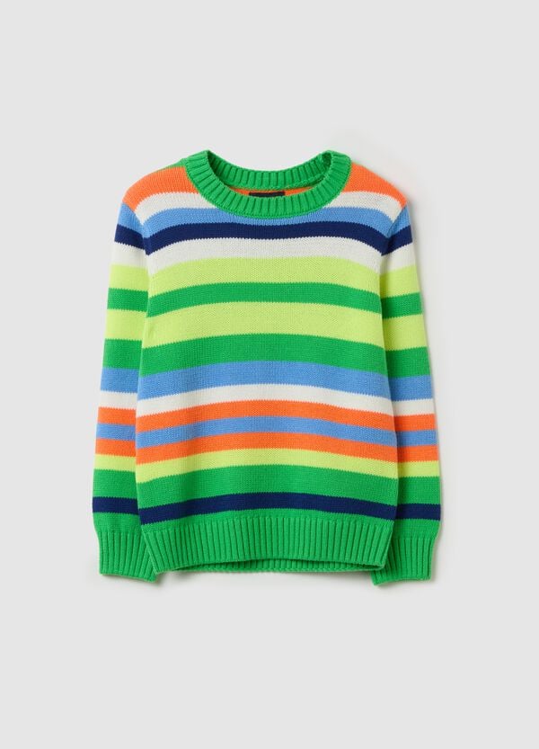 Ovs Pullover In Fantasia A Righe Multicolore