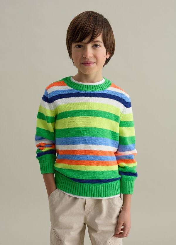 Ovs Pullover in fantasia a righe multicolore