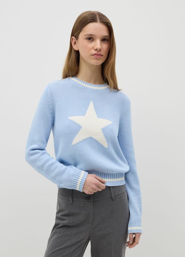 Ovs Pullover Jacquard Con Stella
