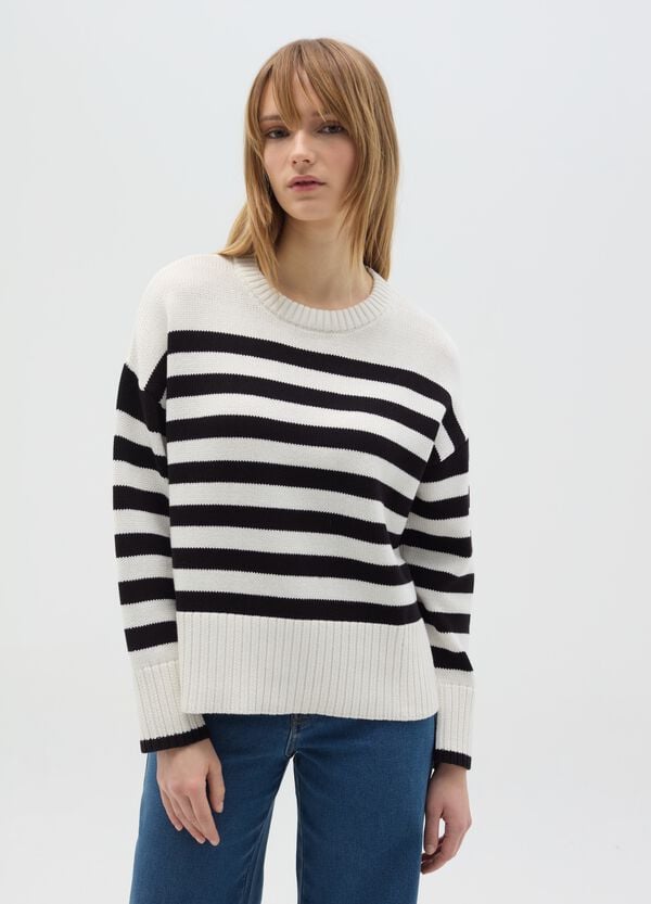 Ovs Pullover oversize a righe