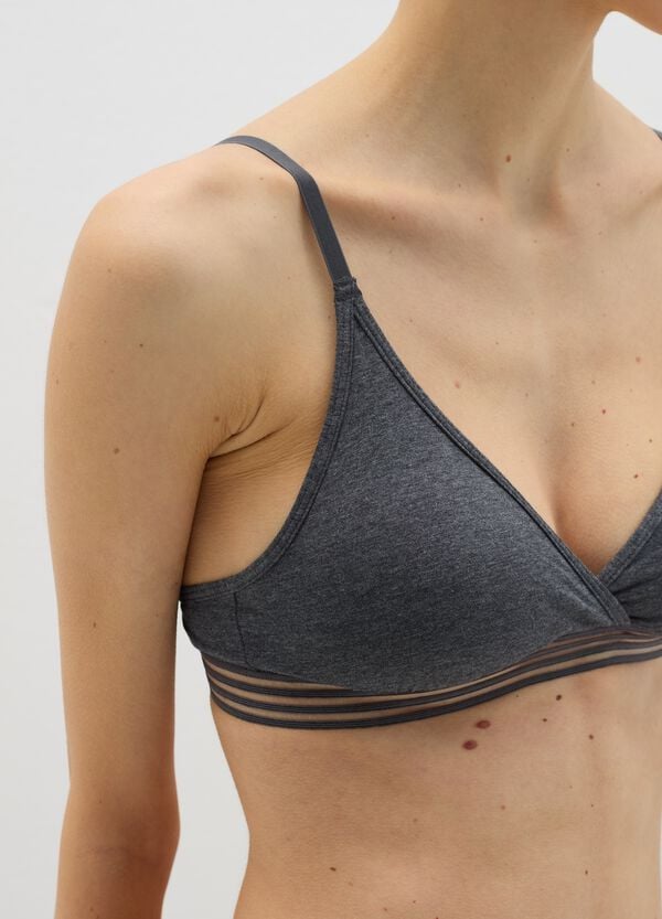 Ovs Reggiseno A Triangolo Soft In Cotone Stretch