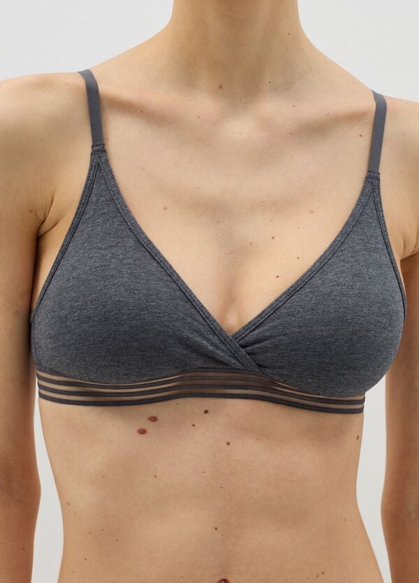 Ovs Reggiseno A Triangolo Soft In Cotone Stretch