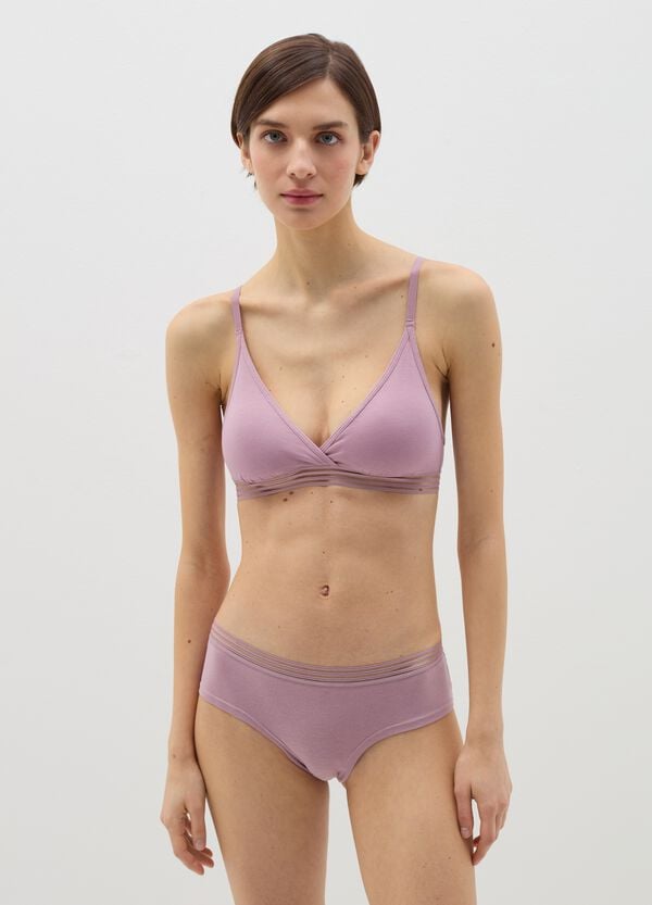 Ovs Reggiseno a triangolo soft in cotone stretch