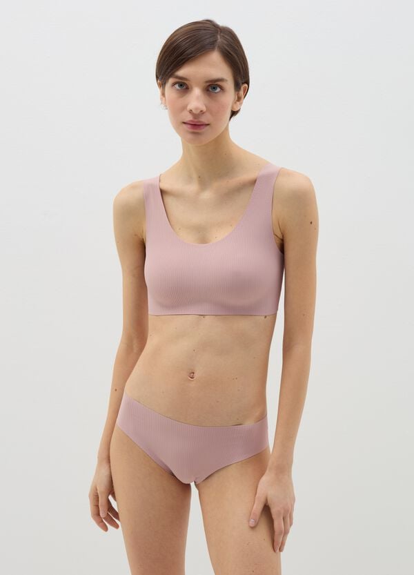 Ovs Reggiseno Bralette a costine senza cuciture