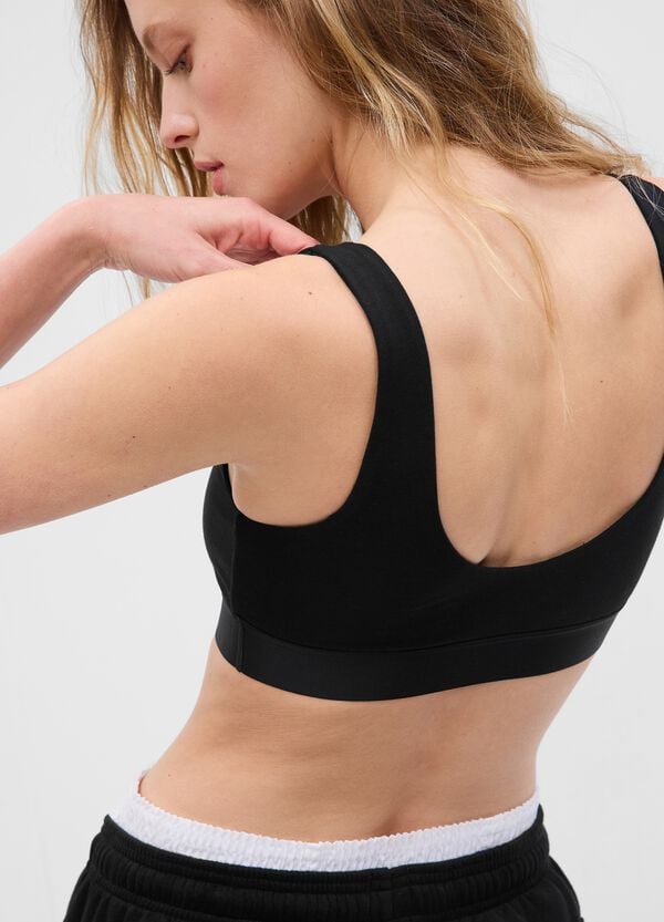 Ovs Reggiseno Bralette In Cotone Bio Stretch