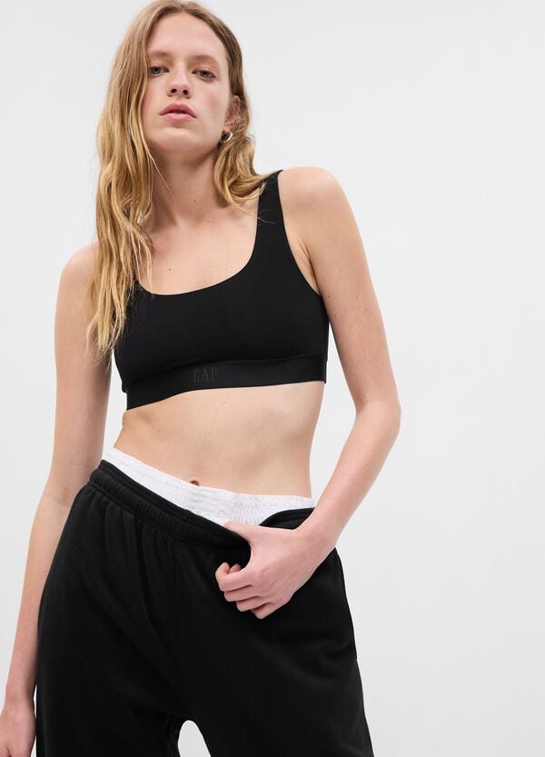 Ovs Reggiseno Bralette in cotone bio stretch