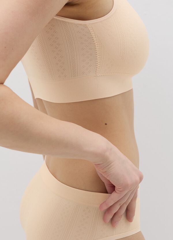 Ovs Reggiseno Bralette Pointelle In Microfibra