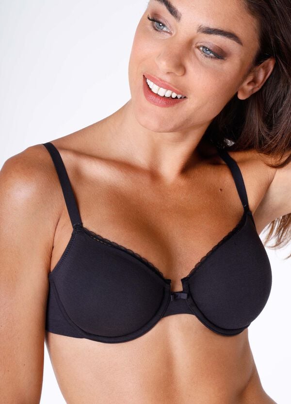 Ovs Reggiseno In Cotone Elasticizzato Nero LOVABLE