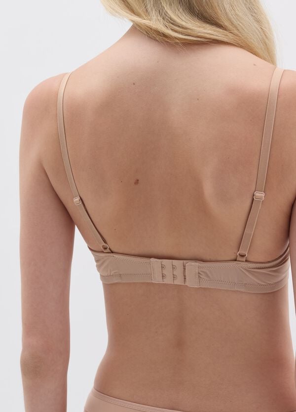 Ovs Reggiseno In Microfibra Nude Con Supporto