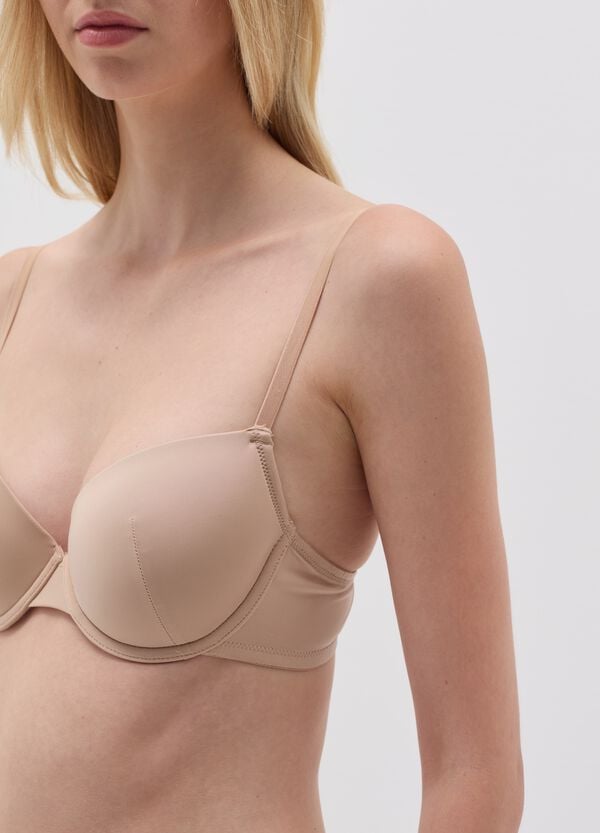 Ovs Reggiseno In Microfibra Nude Con Supporto