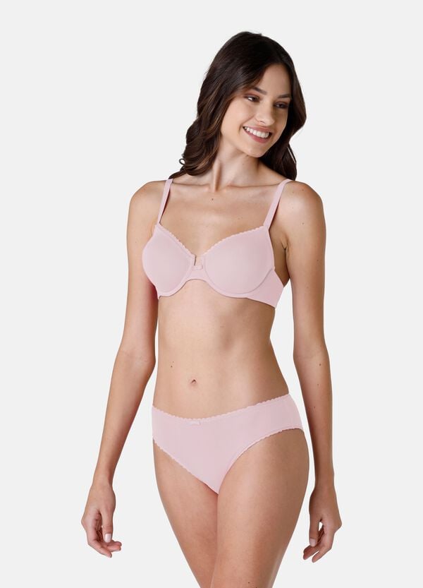 Ovs Reggiseno LOVABLE in cotone elasticizzato rosa