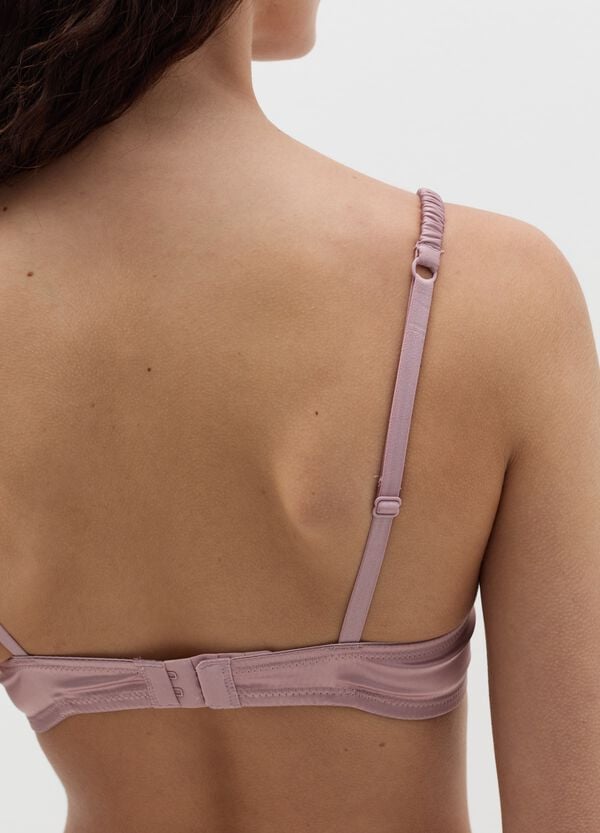 Ovs Reggiseno Push-Up Barbara In Satin Con Pizzo