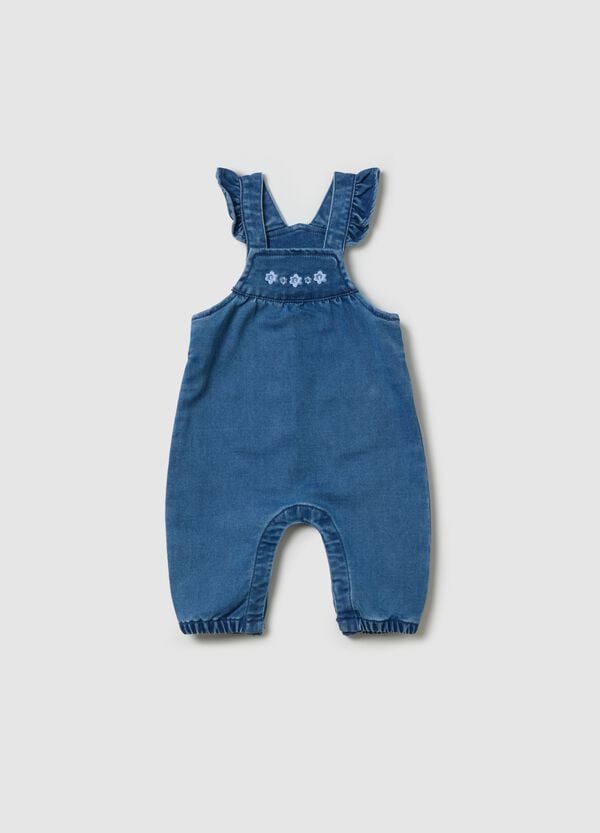 Ovs Salopette in denim con rouches