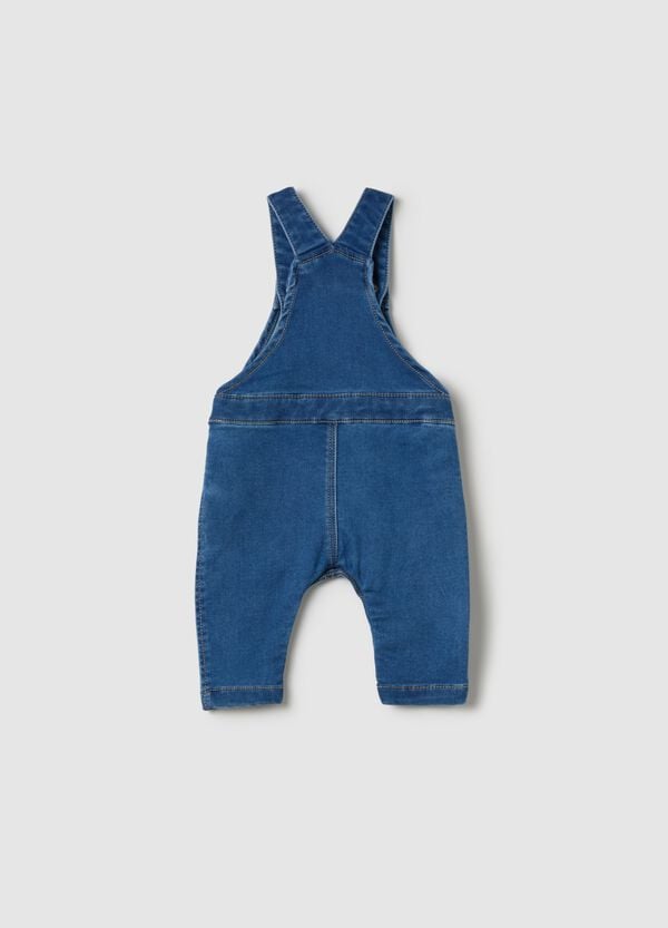 Ovs Salopette In Denim Con Tasca