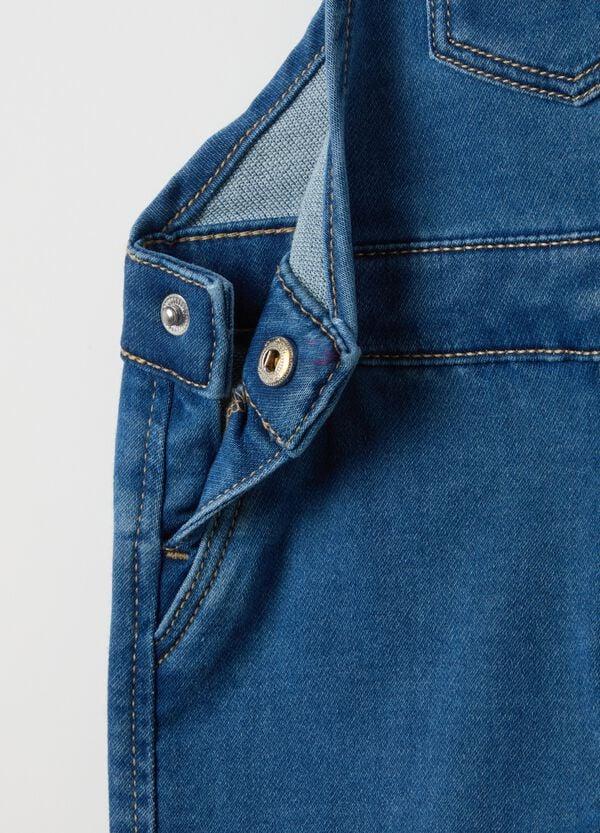 Ovs Salopette In Denim Con Tasca