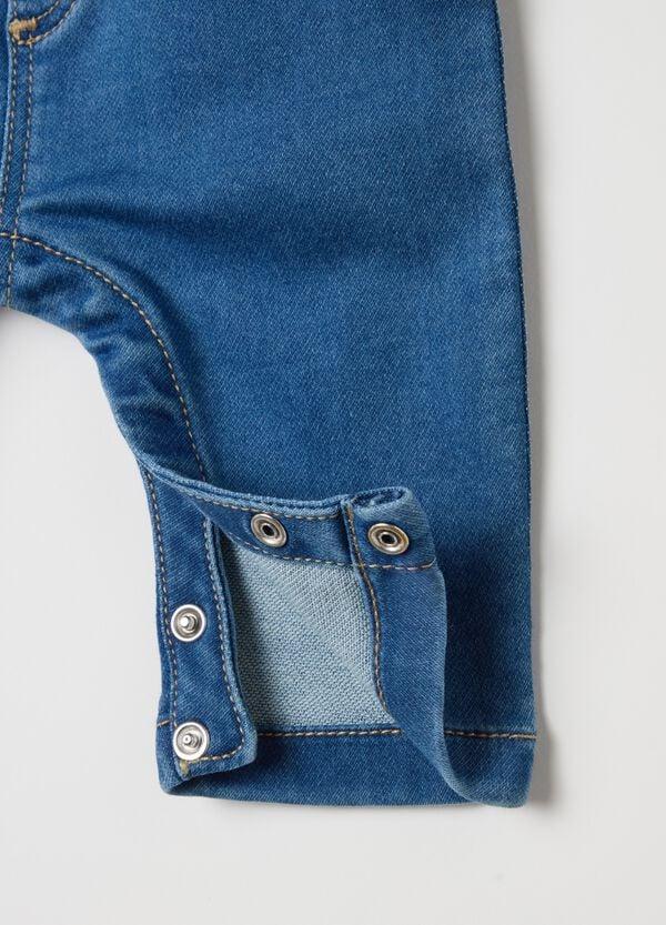 Ovs Salopette In Denim Con Tasca