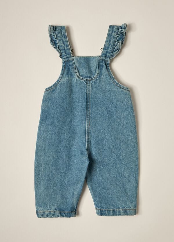 Ovs Salopette In Denim Di Puro Cotone IANA Neonata