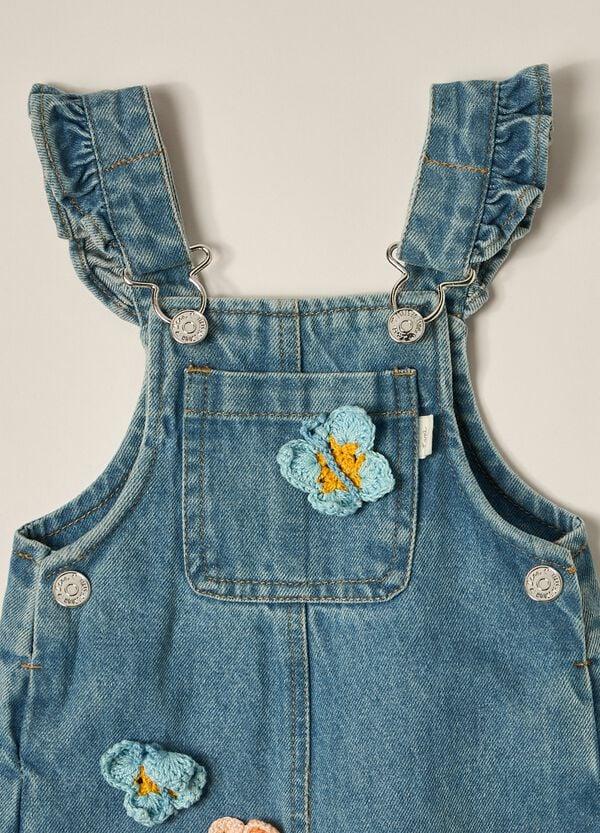 Ovs Salopette In Denim Di Puro Cotone IANA Neonata