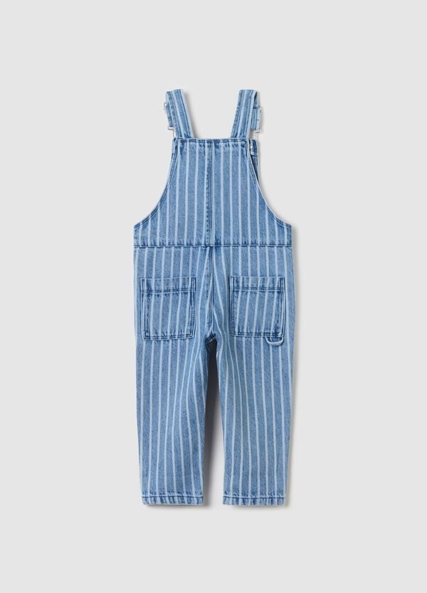 Ovs Salopette In Denim Fantasia A Righe