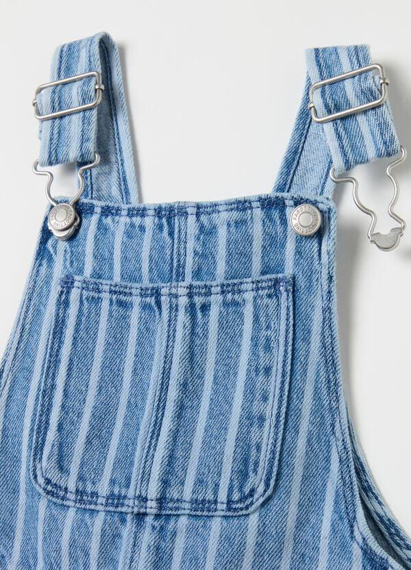 Ovs Salopette In Denim Fantasia A Righe