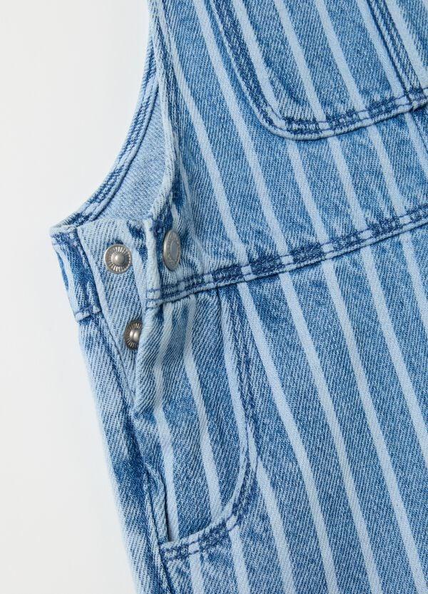 Ovs Salopette In Denim Fantasia A Righe