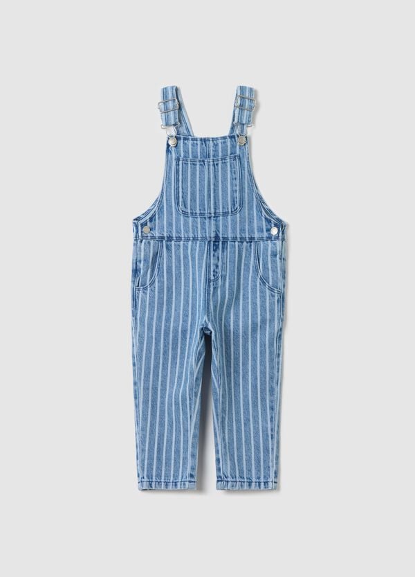 Ovs Salopette in denim fantasia a righe