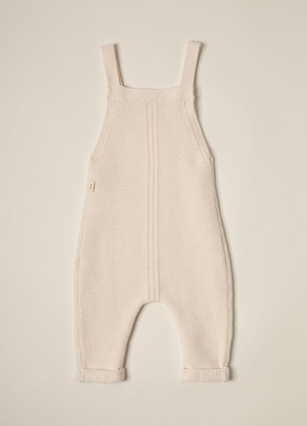 Ovs Salopette Tricot In Puro Cotone IANA Neonato