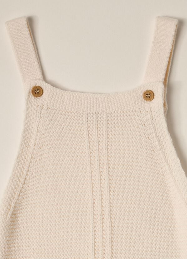 Ovs Salopette Tricot In Puro Cotone IANA Neonato