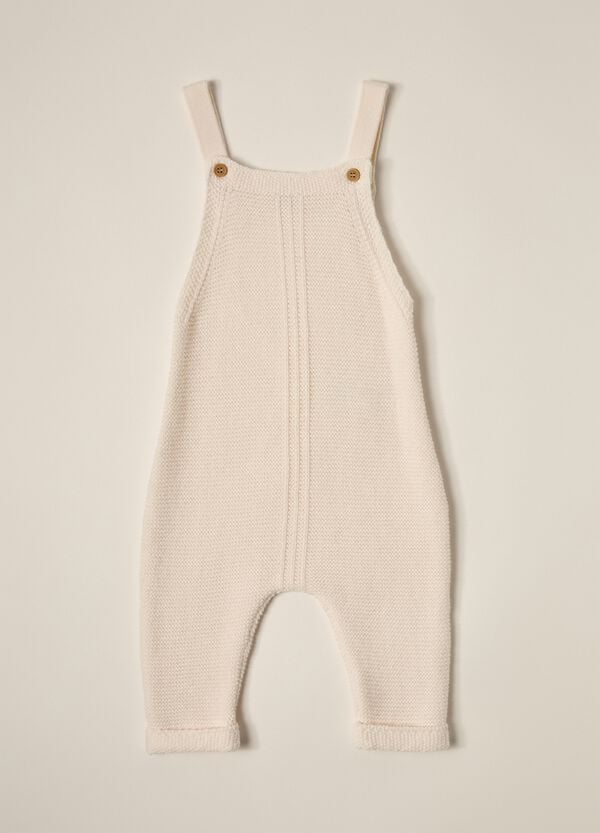 Ovs Salopette tricot in puro cotone IANA neonato