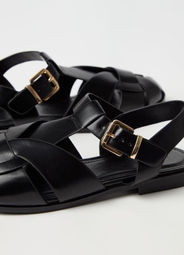 Ovs Sandali Bassi A Punta Tonda