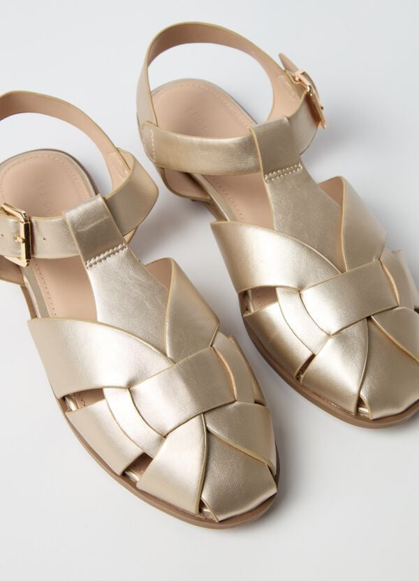 Ovs Sandali bassi a punta tonda