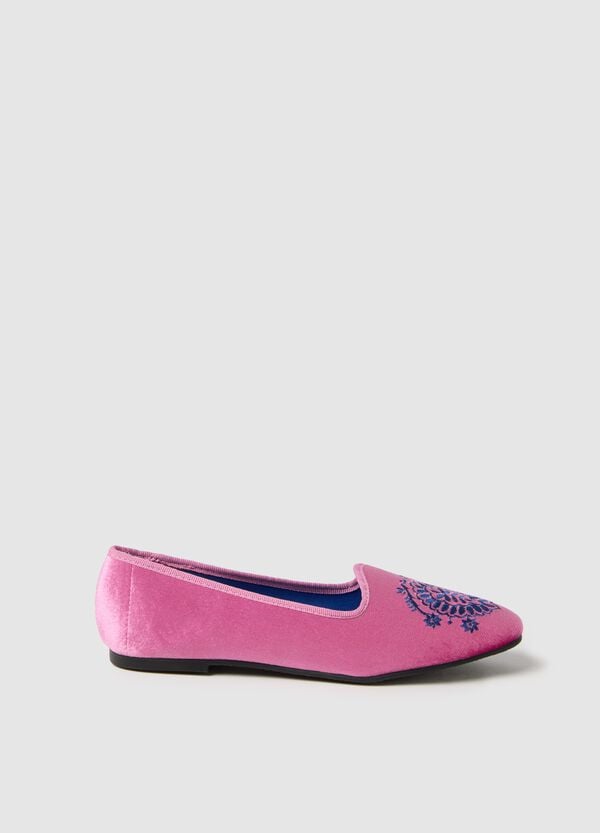 Ovs Scarpa friulana rosa con ricamo