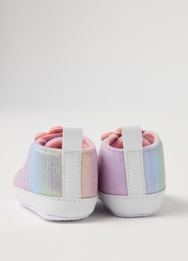Ovs Scarpine Effetto Shiny Con Fiore Applicato
