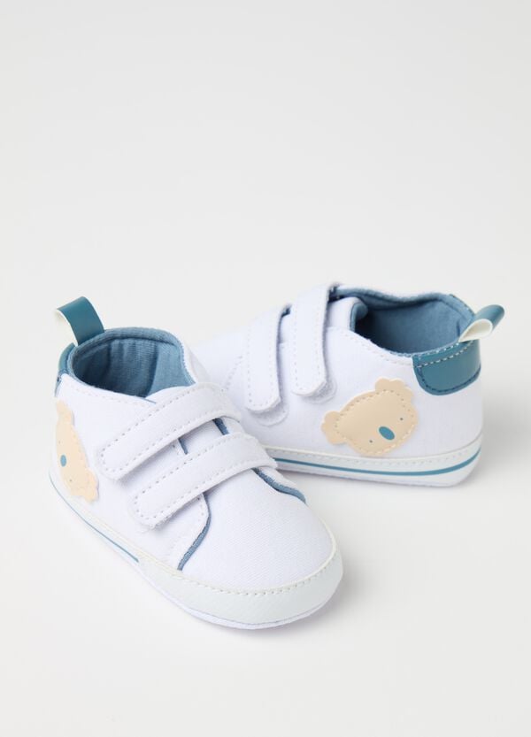 Ovs Scarpine In Cotone Con Patch Panda