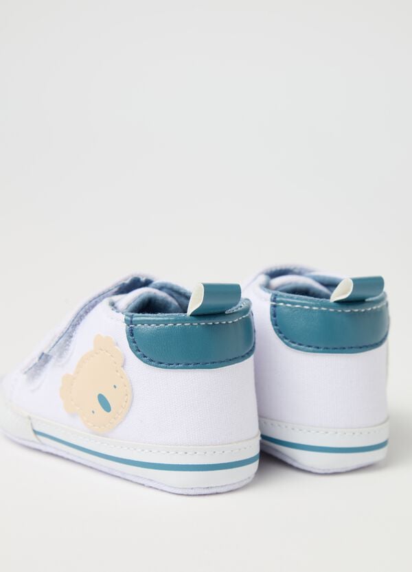Ovs Scarpine In Cotone Con Patch Panda