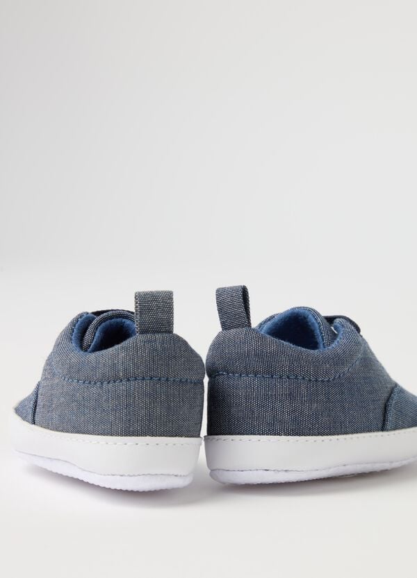 Ovs Scarpine In Denim Con Lacci