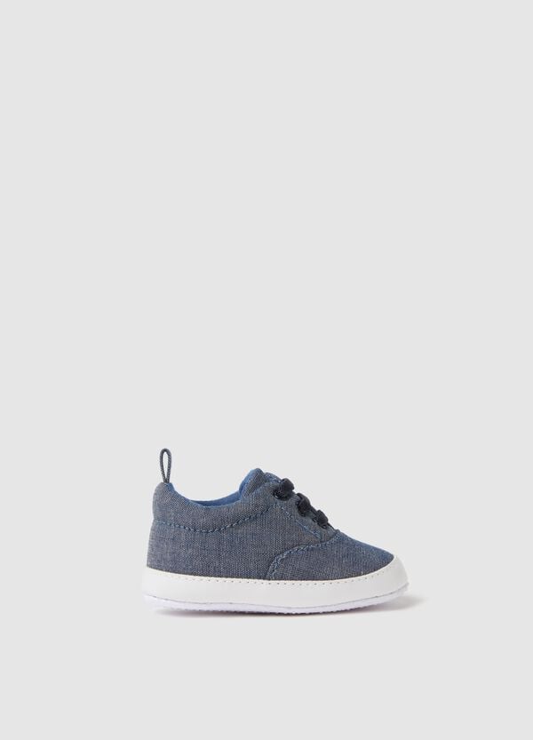 Ovs Scarpine In Denim Con Lacci