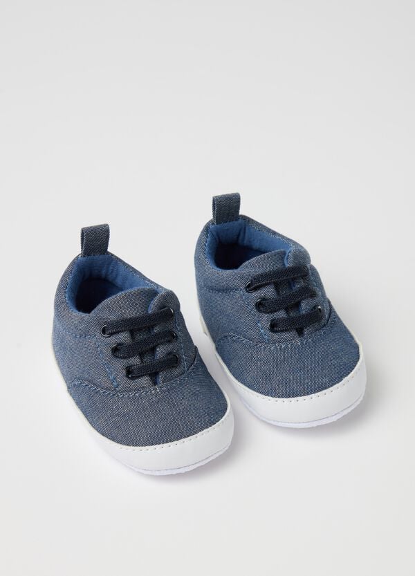 Ovs Scarpine in denim con lacci