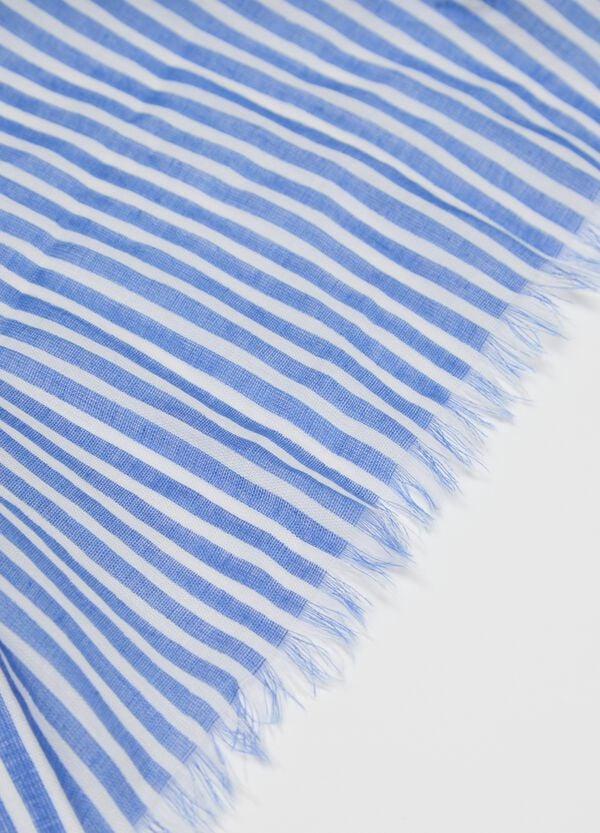 Ovs Sciarpa A Righe Marroni In Cotone