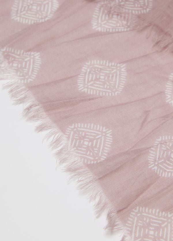 Ovs Sciarpa In Cotone Con Motivi Geometrici